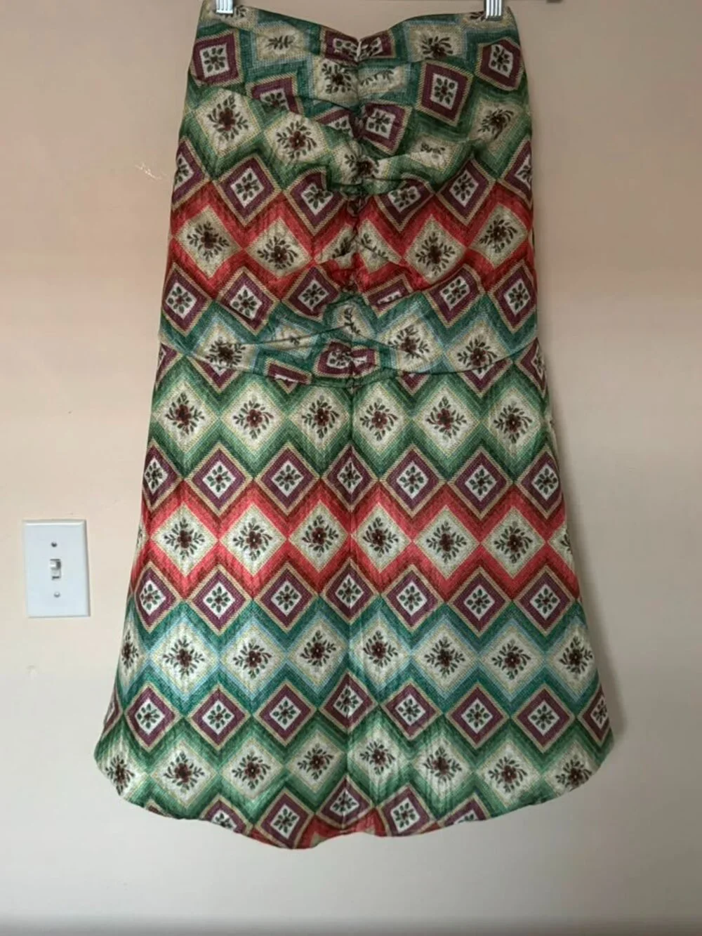 Autumn Adeigbo Soraya Woven Diamond Designer Skirt Size 0